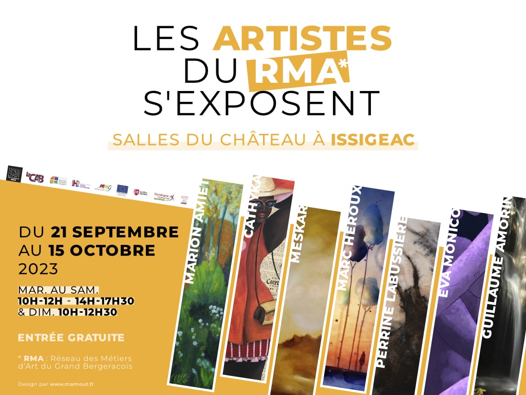 Exposition des artistes du RMA – sept/octobre 2023 – Issigeac